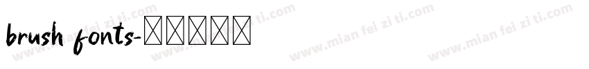 brush fonts字体转换